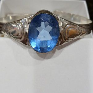 37 carat NWOT London Blue Topaz & Silver bracelet